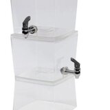 Dispenser pentru bauturi DUO MIX, 2 recipiente, 5.6Lrecipient, plastic, transparent